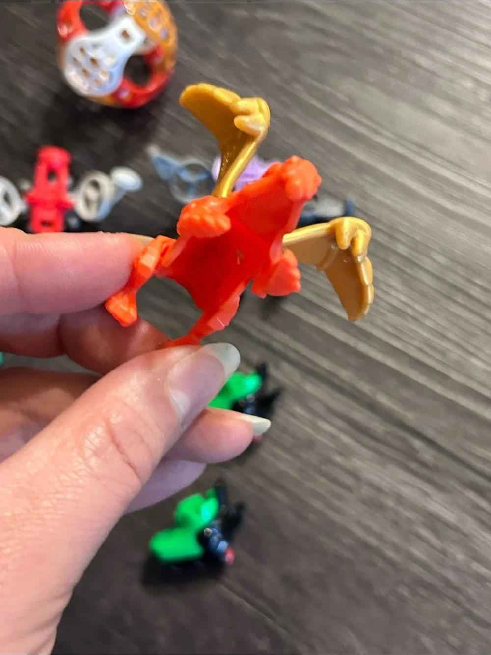Kinder Joy Egg Suprise Toy Collection with Dragon and Skates